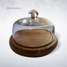 Mini Cloche & Wood Platter