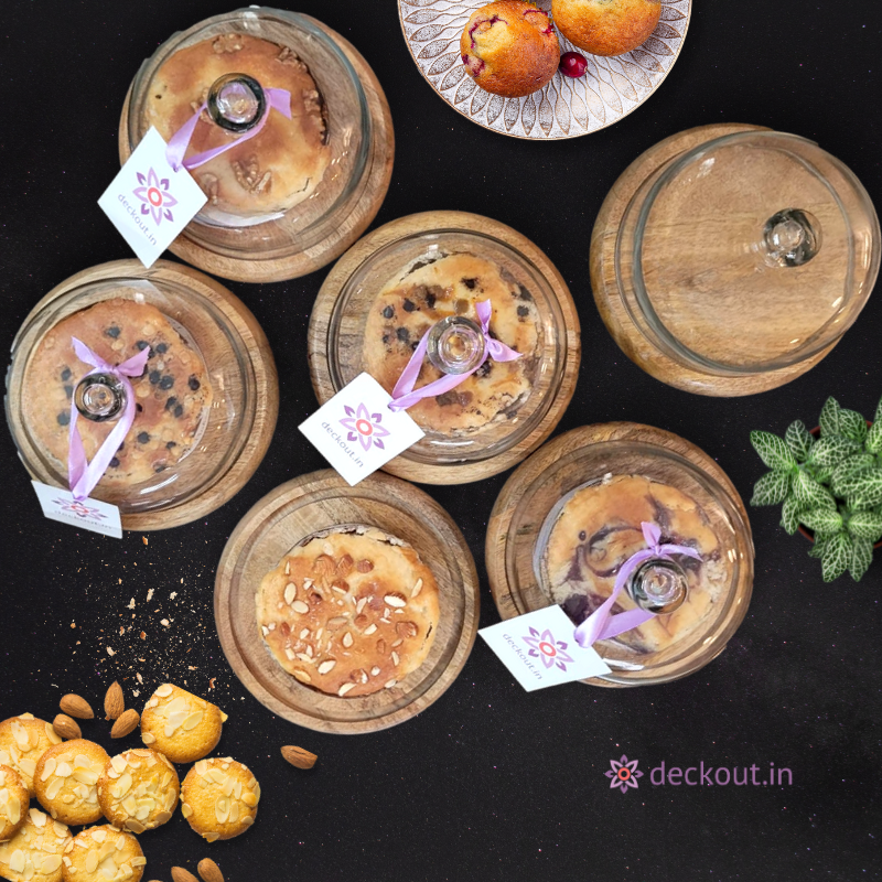 Mini Cloche & Wood Platter