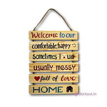 6 Piece Happy Home Wall Plate-deckout.in