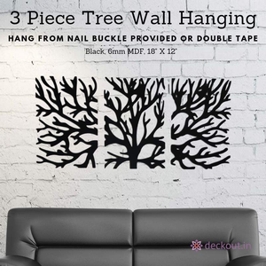 3 Piece Tree Wall Hanging-deckout.in