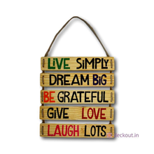 5 Piece Happy Home Wall Plate-deckout.in