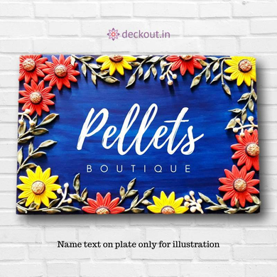 Bloom Name Plate-deckout.in