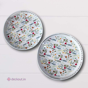 Round Metal Trays-deckout.in