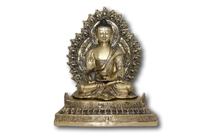Golden Brass Buddha-deckout.in