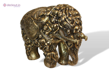 Carved Brass Elephant-deckout.in