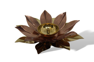 Brass Lotus Diya-deckout.in