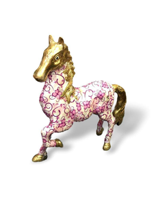 Laminated Brass Horse-deckout.in