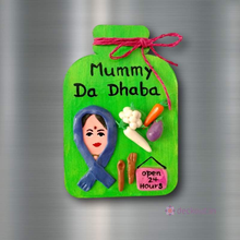 Mummy Da Dhaba - Fridge Magnet-deckout.in