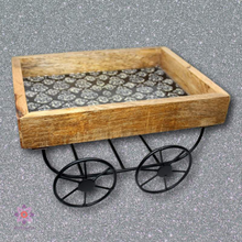 Mango Wood Serving Cart-deckout.in