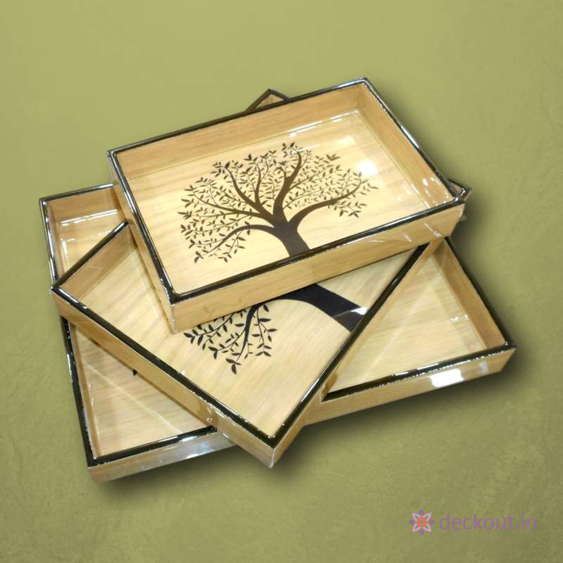 Lone Tree Serving Tray Set-deckout.in